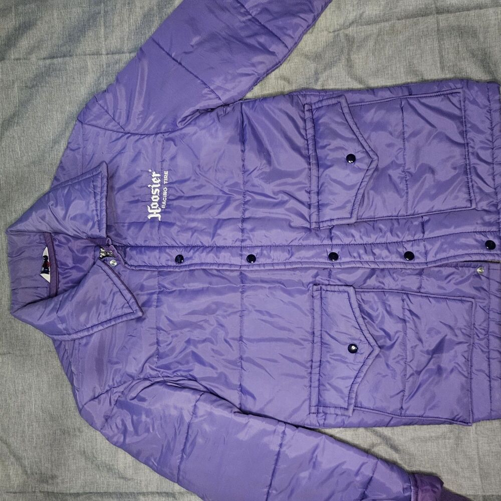 Vintage Greatlakes Sportswear Mens Xl Hoosier Racing Puffer Jacket Bubble Jacket